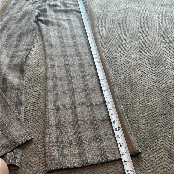Dolce & Gabbana Plaid Tailored Pants Brown Gray Straight Leg Women Italy - Picture 12 of 13